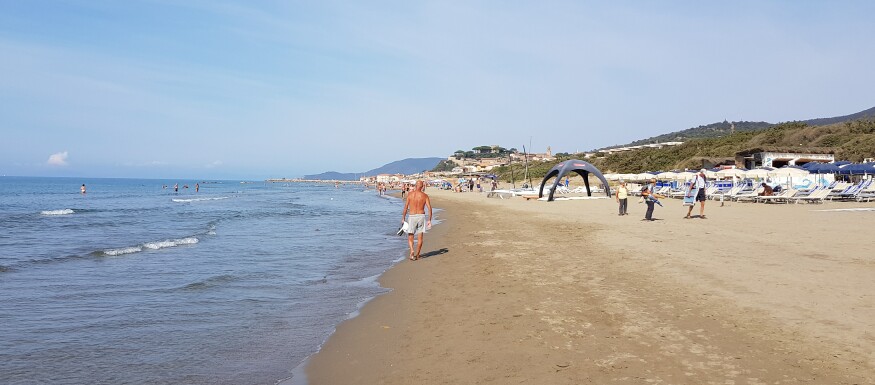 Castiglione della Pescaia strand in Toscane Italie